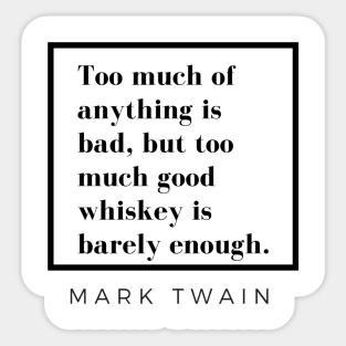 Whiskey Wisdom Sticker